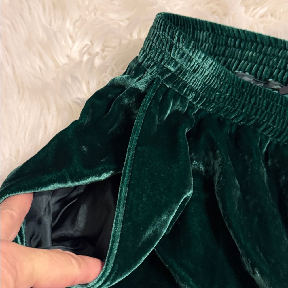 MM6 Maison Martin Margiela Emerald Green Velvet Pants size 46 inseam 30” - Picture 10 of 13
